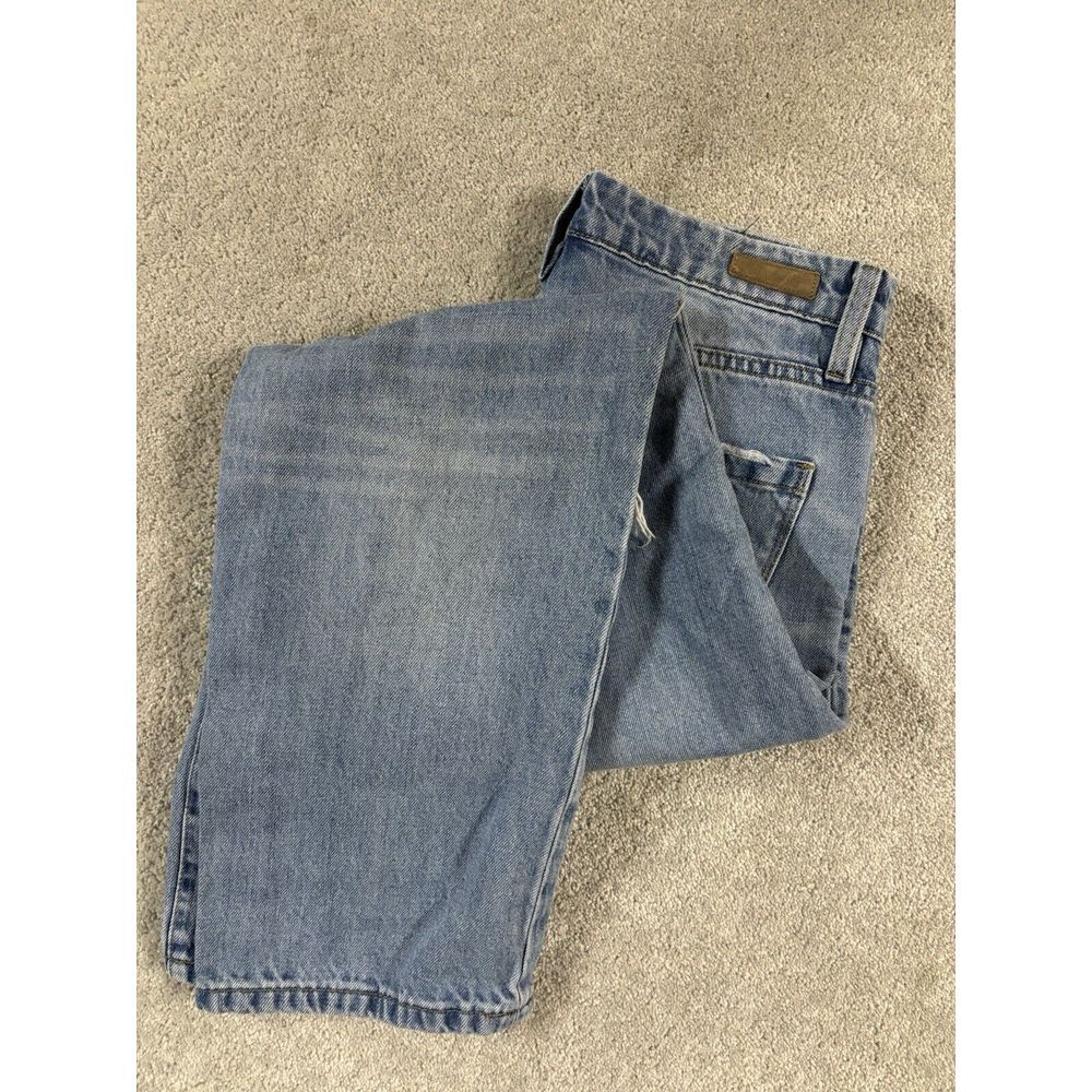Blanknyc Jeans 28 Blue The Baxter Rib Cage‎ Straight Leg Hi Rise Mom Button Fly